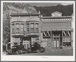 Store building. Ouray is the center of a gold mining region and is developing as a tourist center. Ouray, Colorado