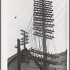 State of desrepair of electrical wiring shows the slowdown in mining operations and consequent desintegration of a town, telluride, Colorado