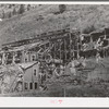 Remains of old gold mill at Telluride, Colorado