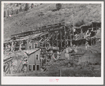 Remains of old gold mill at Telluride, Colorado