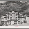 Main hotel in Ouray, Colorado. This is a historic old meeting place where the old timers talked over plans and developments when the town and section was booming