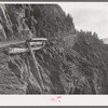 Detail of mountain road leading to Smugglers Mine. Telluride, Colorado
