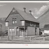 Old house in Silverton, Colorado. This was the type of house built by mine and mill operators in the early mining days and indicates that the owners felt that the mining operations would be of a permanent nature