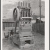 Outmoded ore stamp mill on display at Silverton, Colorado
