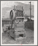 Outmoded ore stamp mill on display at Silverton, Colorado
