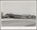 Truck and tractor repair storage shops are centrally located at the Earl Fruit Company ranch. Kern County, California