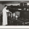 Range in kitchen at Earl Fruit Company ranch. Kern County, California