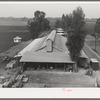 Warehouse at Mineral King cooperative farm. Tulare County, California