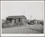 House and shed constructed on lot in Bull tract. Near Marysville, California