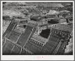 Shasta Dam under construction. Shasta County, California