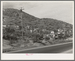 Houses on outskirts of Summit City, California, boom town near Shasta Dam