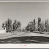 View on Highway 89 through small town in Garfield County, Utah