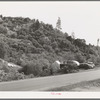 Trailer and tent camp of construction workers at Shasta Dam. Summit City, California