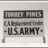 Sign. Torry Pines, near San Diego, California