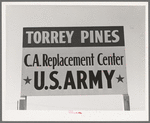 Sign. Torry Pines, near San Diego, California