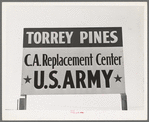 Sign. Torry Pines, near San Diego, California