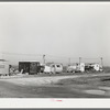 Row of trailers in trailer court. Corpus Christi, Texas