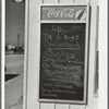 Sign at trailer court showing amusements planned for those living in the court. Corpus Christi, Texas