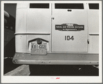 Bus which was bought to transport workmen to the construction work at the naval air training base. Corpus Christi, Texas