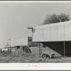 End of apartment house for permanent farm workers at the Yuba City FSA farm workers' camp. Yuba City, California