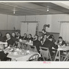 Luncheon after fortieth annual meeting of the Loomis Fruit Association meeting. Loomis, California. Japanese are beginning to move into the section as the older farmers who find that the land will no longer support their high standards of living move out