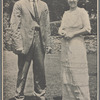 Publicity photograph of Christy Mathewson and Rida Johnson Young during the stage production The Girl and the Pennant