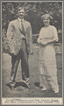 Publicity photograph of Christy Mathewson and Rida Johnson Young during the stage production The Girl and the Pennant