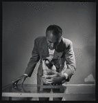 George Balanchine and his cat
