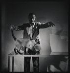 George Balanchine and his cat