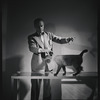George Balanchine and his cat