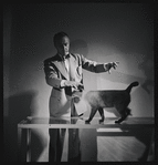 George Balanchine and his cat