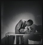 George Balanchine and his cat