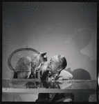 George Balanchine and his cat