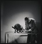George Balanchine and his cat