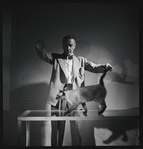 George Balanchine and his cat