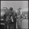 George Balanchine with Lincoln Kirstein and members of New York City Ballet, returning to New York City after performing in England