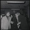 George Balanchine with Lincoln Kirstein and members of New York City Ballet, returning to New York City after performing in England
