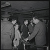 George Balanchine with Lincoln Kirstein and members of New York City Ballet, returning to New York City after performing in England