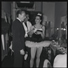 George Balanchine backstage after Capriccio Brillante with Maria Tallchief and Andre Eglevsky