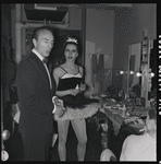 George Balanchine backstage after Capriccio Brillante with Maria Tallchief