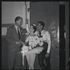 Newbold Morris with Maria Tallchief and Andre Eglevsky backstage after Capriccio Brillante