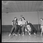 Shaun O'Brien, Walter Georgeov, Roy Tobias, Ruthanna Boris and Robert Barnett during rehearsal of Cakewalk
