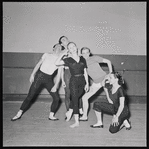 Walter Georgov, Frank Hobi, Janet Reed, Robert Barnett and Ruthanna Boris during rehearsal of Cakewalk