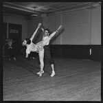 Andre Eglevsky rehearsing Capriccio Brillante with Maria Tallchief
