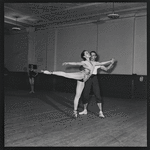 Andre Eglevsky rehearsing Capriccio Brillante with Maria Tallchief