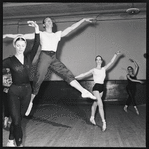 Andre Eglevsky rehearsing Capriccio Brillante with Irene Larsson, Constance Garfield, Jillana and Barbera Bocher