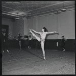 Andre Eglevsky watching Maria Tallchief and others rehearse