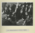 Polish girl-guides at a meeting in England.