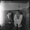 Jerome Robbins, with Jean Babilée after a performance of Balanchine's Tyl Ulenspiegel at the City Center