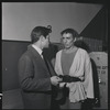 Jerome Robbins, with Jean Babilée after a performance of Balanchine's Tyl Ulenspiegel at the City Center